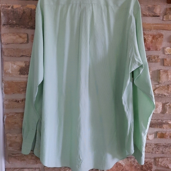 Ralph Lauren Blue Label Green Long Sleeve Button Down Shirt Sz 16.5/ L - Picture 4 of 11